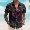 Depeche Mode Vintage Gothic Stained Glass Synth Pop Hawaiian Shirt - Unisex New Wave Electronic Rock Summer Button Up