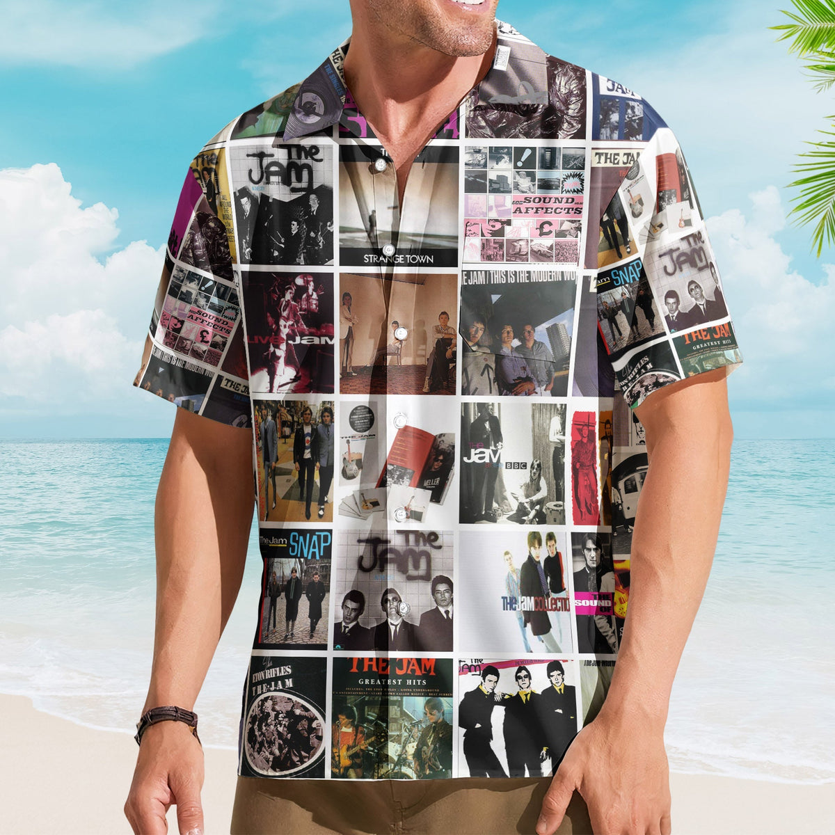 The Jam Album Collage Hawaiian Shirt – Rock Music Band Fan Shirt
