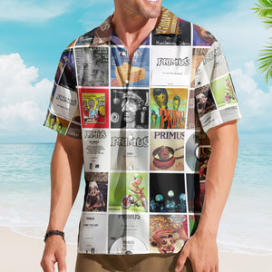 Primus Album Collage Hawaiian Shirt – Rock Music Band Fan Shirt