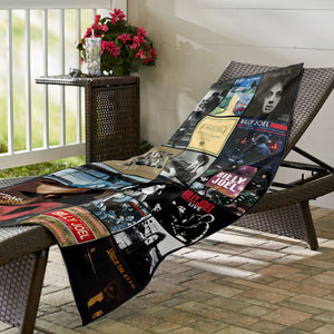 Billy Joel Beach Towel Album Cover Collage Classic Rock Towel