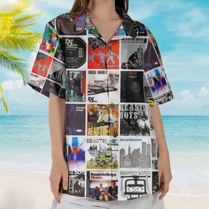 Beastie Boys Album Collage Hawaiian Shirt – Hip-Hop Rock Band Fan Shirt