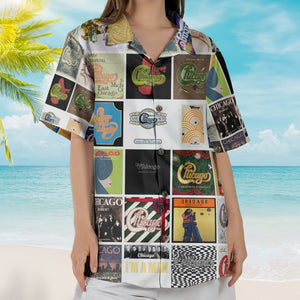Chicago Album Collage Hawaiian Shirt – Rock Music Band Fan Shirt